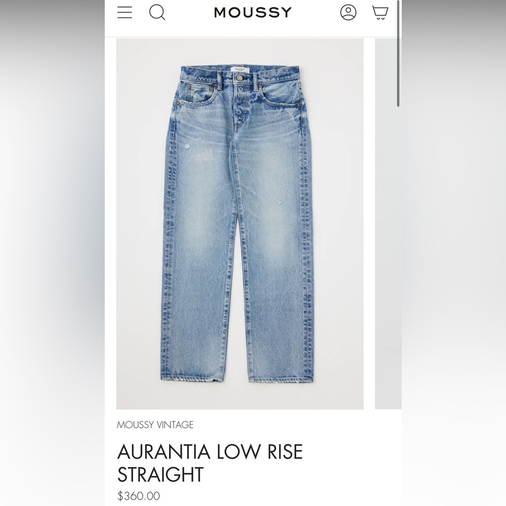 MOUSSY AURANTIA LOW RISE VINTAGE JEANS